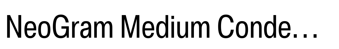 NeoGram Medium Condensed